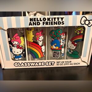 Hello Kitty and Friends Glassware 4 pc Set